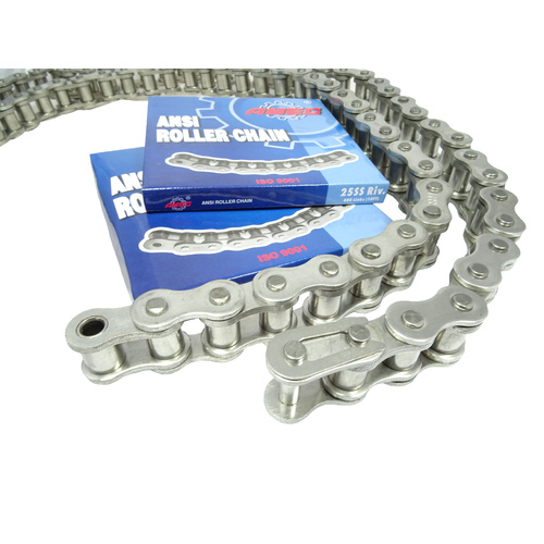 10B-1SS Roller Chain Stainless Steel per FT Pack Size 10FT - SS304